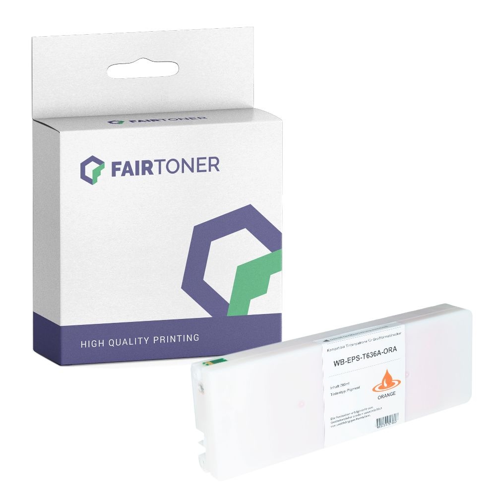 FairToner kompatibel für Epson Tintenpatrone C13T596A00 / T596A Orange