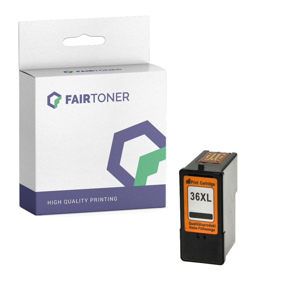 FairToner kompatibel für Lexmark Tintenpatrone 18C2190E / 36XLA Schwarz