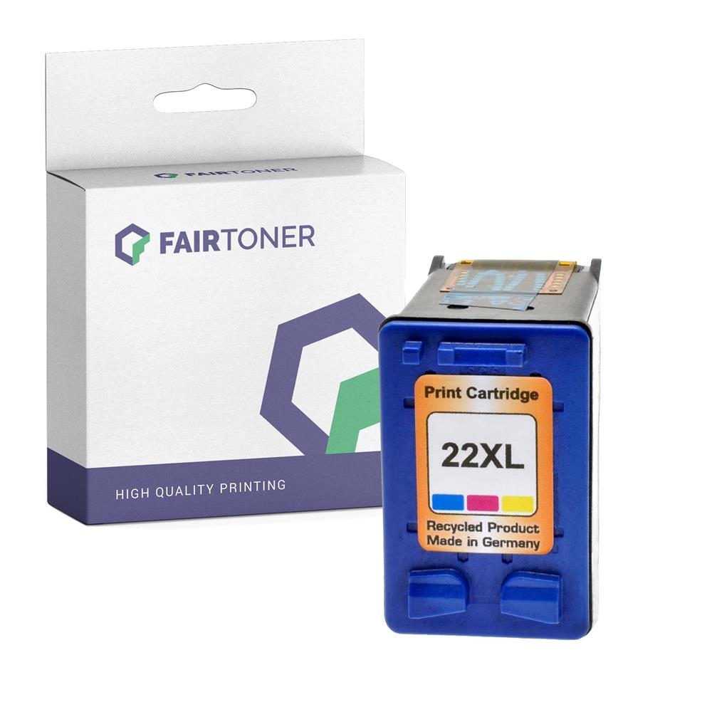 FairToner kompatibel für HP Tintenpatrone C9352AE / 22 Color