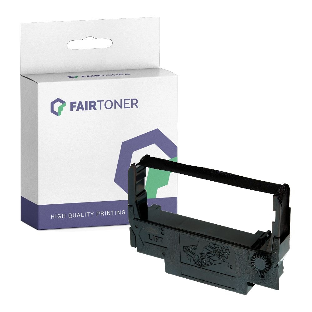 FairToner kompatibel für Epson Farbband C43S015245 / ERC-38-BR Schwarz / Rot