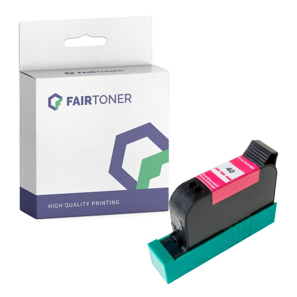 FairToner kompatibel für HP Tintenpatrone 51640ME / 40 Magenta