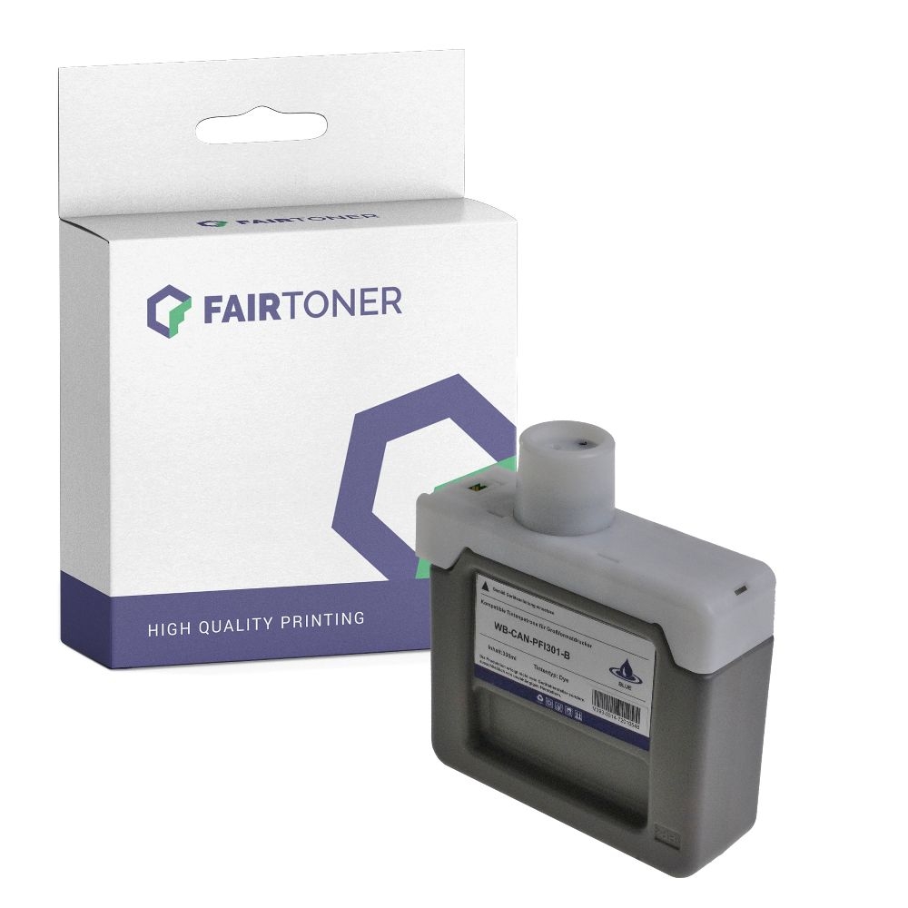 FairToner kompatibel für Canon Tintenpatrone 1494B001 / PFI-301B Blau