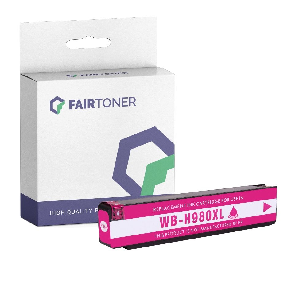 FairToner kompatibel für HP Tintenpatrone D8J08A / 980 Magenta