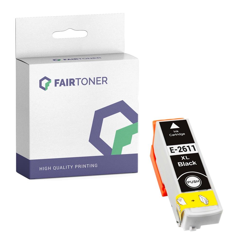 FairToner kompatibel für Epson Tintenpatrone C13T26114012 / 26 Light Schwarz