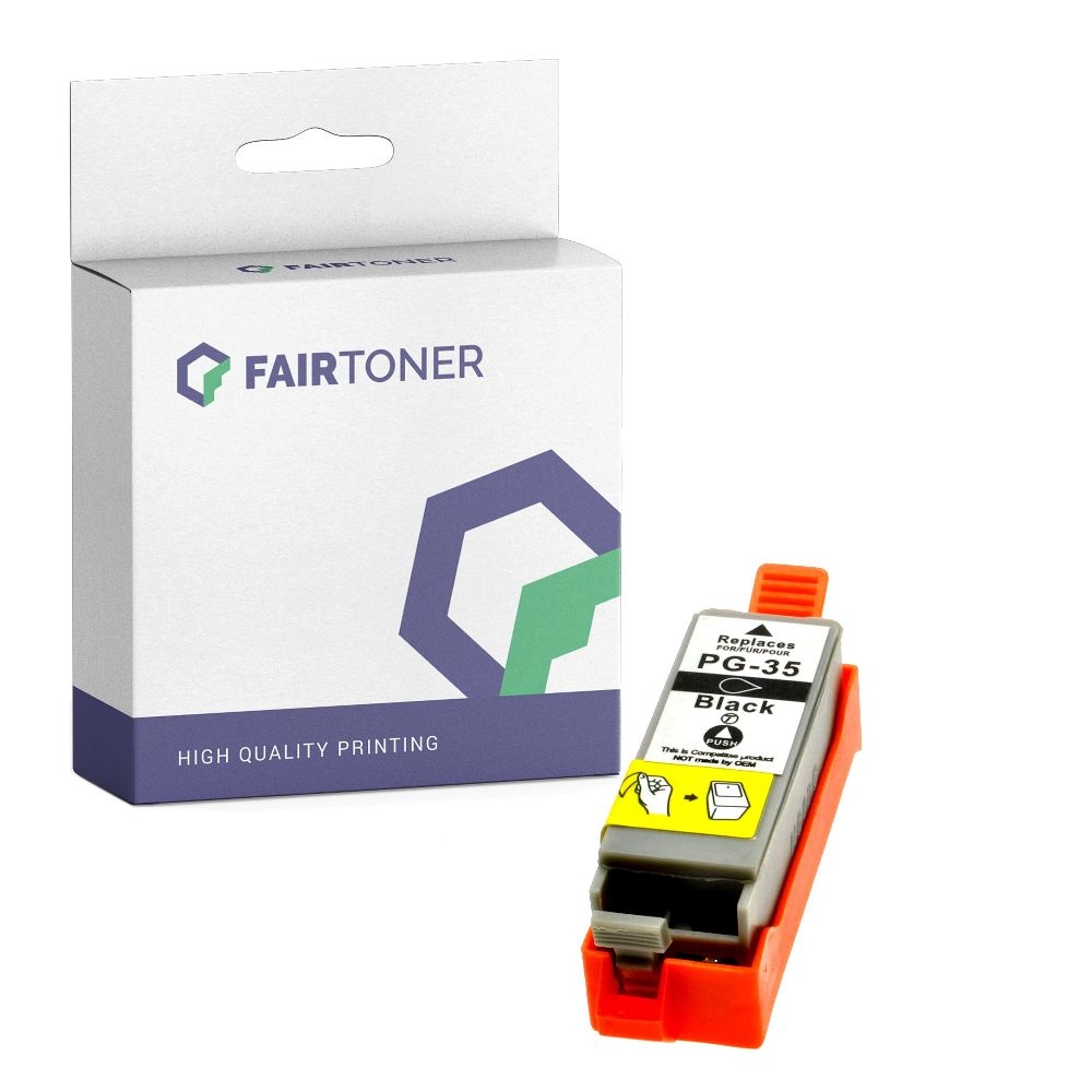 FairToner kompatibel für Canon Tintenpatrone 1509B001 / PGI-35BK Schwarz