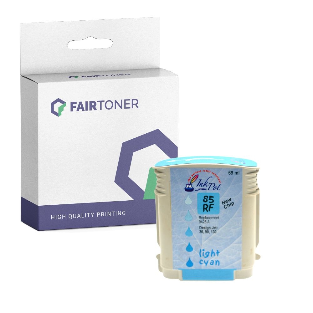 FairToner kompatibel für HP Tintenpatrone C9428A / 85 Photo Cyan