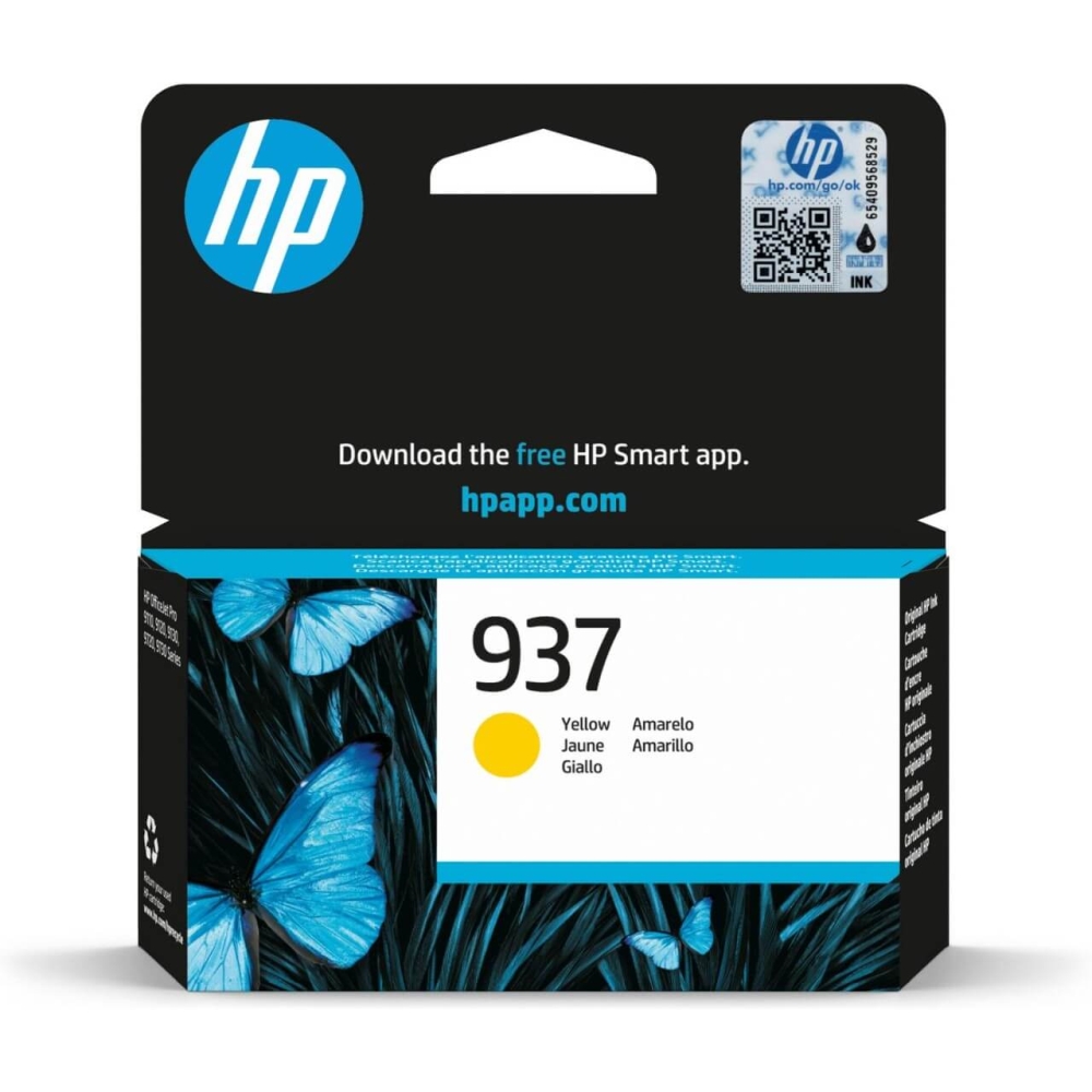 Original HP Tintenpatrone 4S6W4NE / 937 Gelb