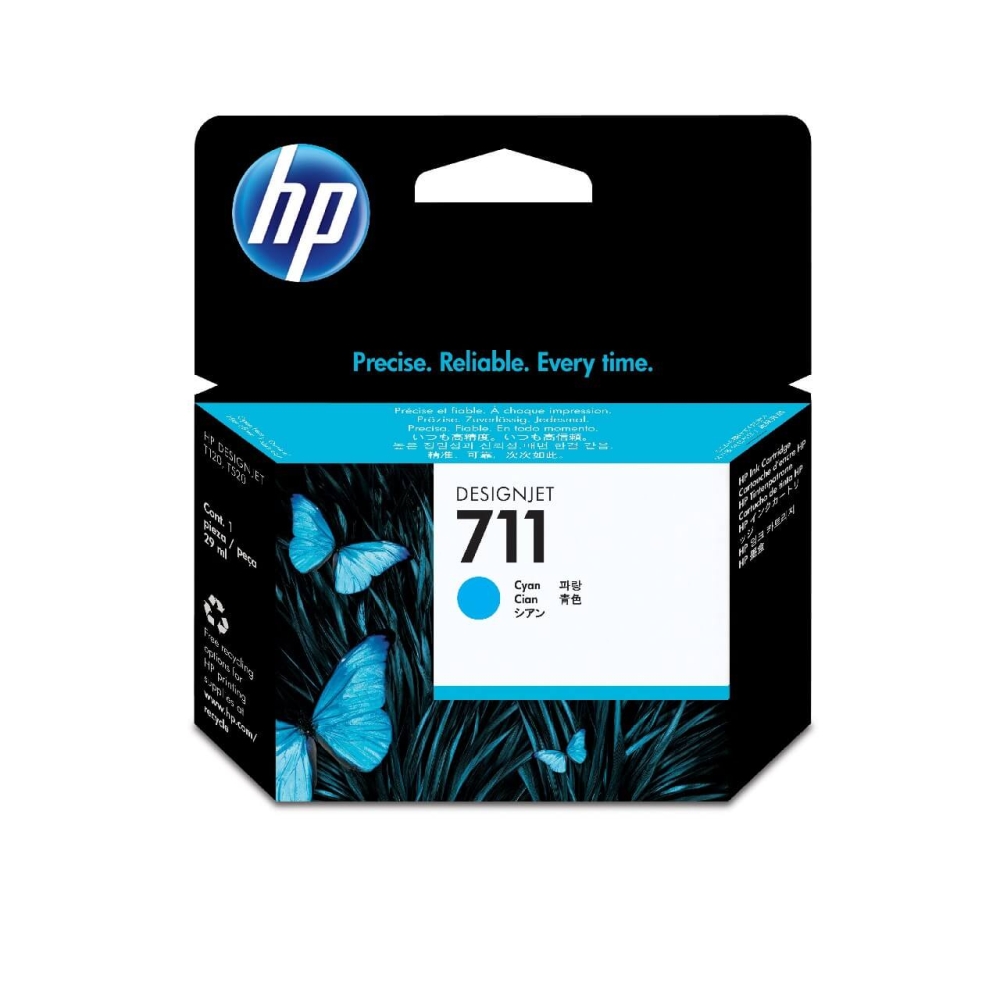 Original HP Tintenpatrone CZ130A / 711 Cyan