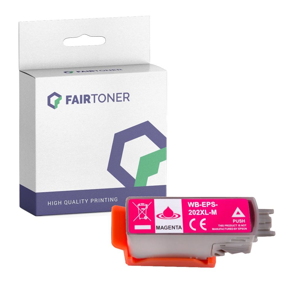 FairToner kompatibel für Epson Tintenpatrone C13T02F34010 / 202 Magenta