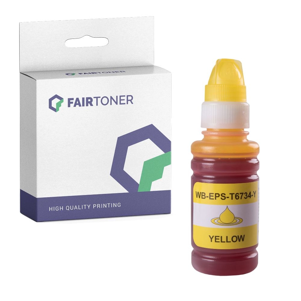 FairToner kompatibel für Epson Tintenpatrone C13T67344A / T6734 Gelb