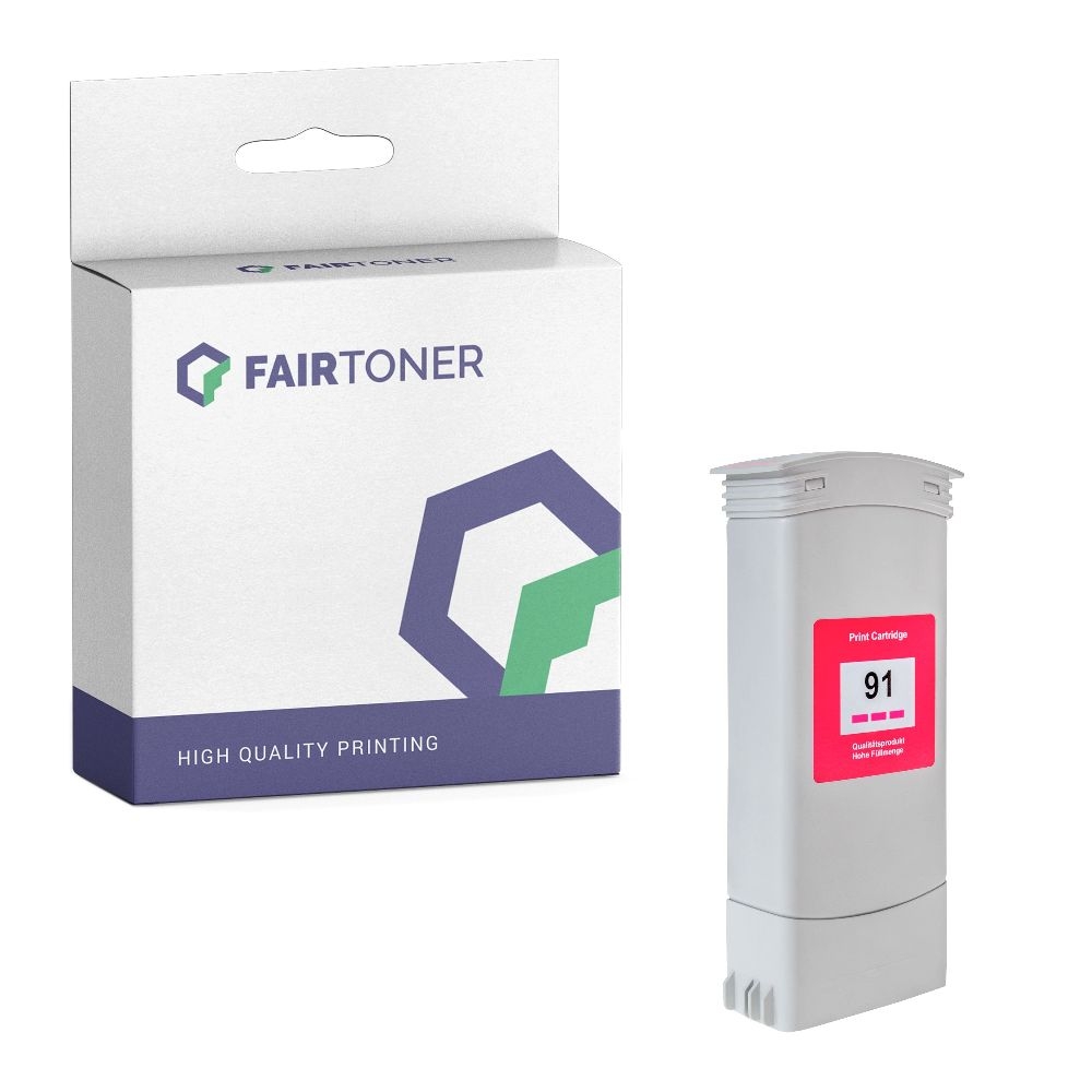 FairToner kompatibel für HP Tintenpatrone C9468A / 91 Magenta