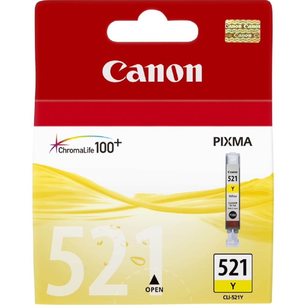 Original Canon Tintenpatrone 2936B001 / CLI-521Y Gelb
