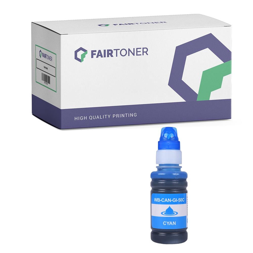FairToner kompatibel für Canon Tintenpatrone 3403C001 / GI-50C Cyan
