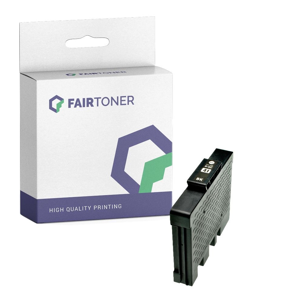 FairToner kompatibel für Ricoh Tintenpatrone 405761 / GC-41K Schwarz