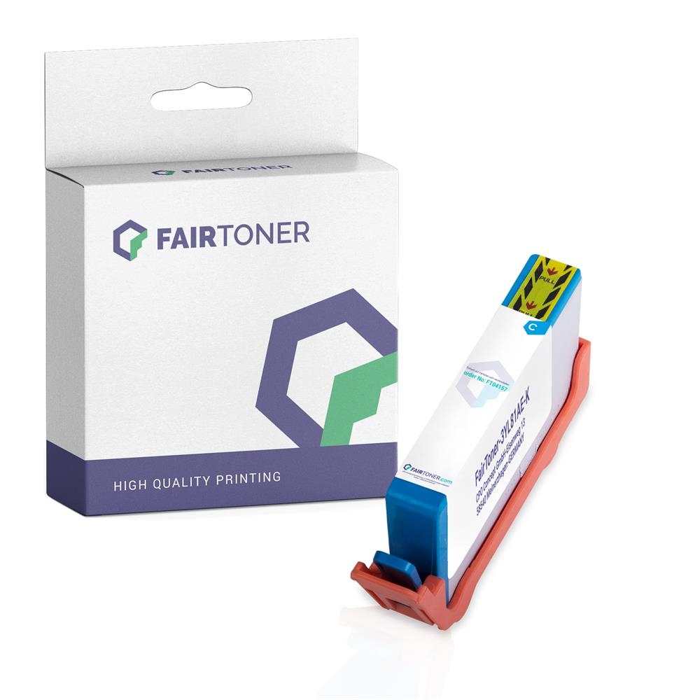 FairToner kompatibel für HP Tintenpatrone 3YL81AE / 912XL Cyan [XL Füllmenge]