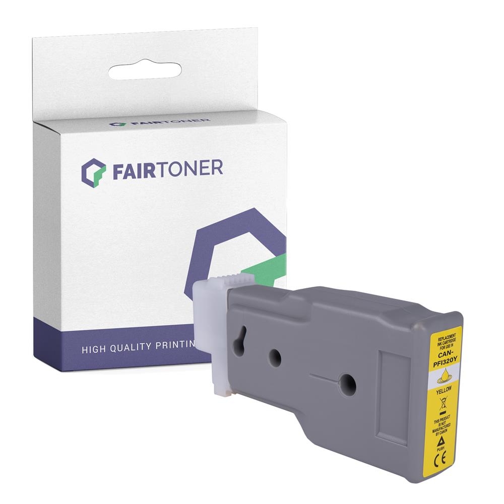 FairToner kompatibel für Canon Tintenpatrone 2893C001 / PFI-320Y Gelb