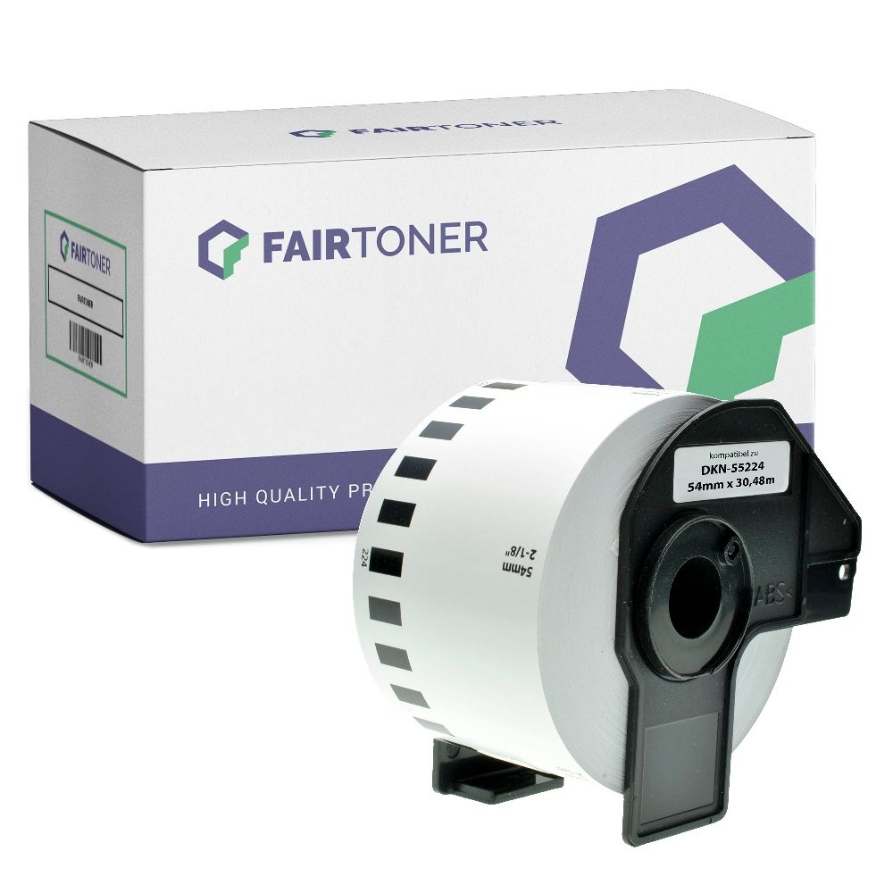 FairToner Etiketten Brother DKN55224 54mm x 30,48m