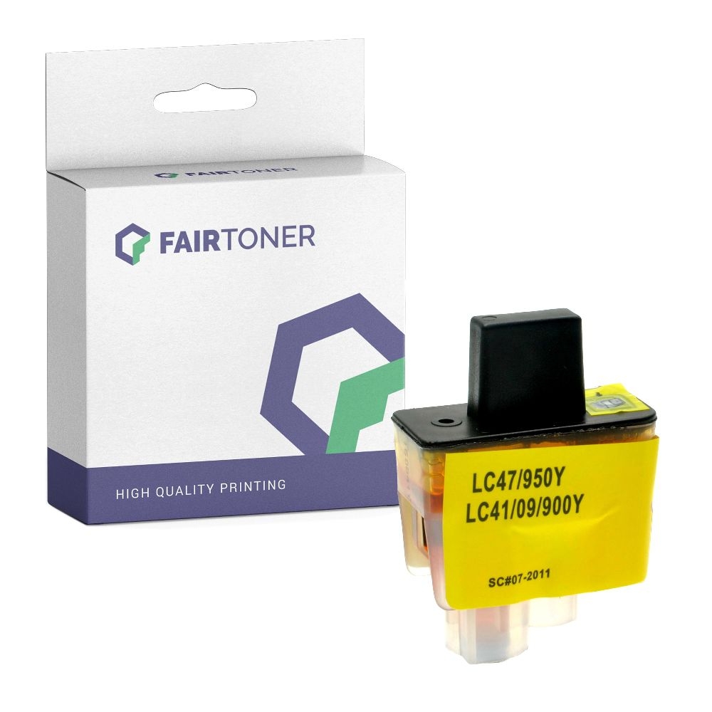 FairToner kompatibel für Brother Tintenpatrone LC-900Y Gelb