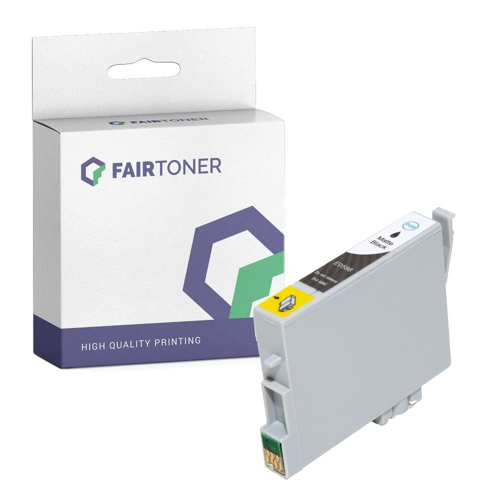FairToner kompatibel für Epson Tintenpatrone C13T05984010 / T0598 Matt Schwarz