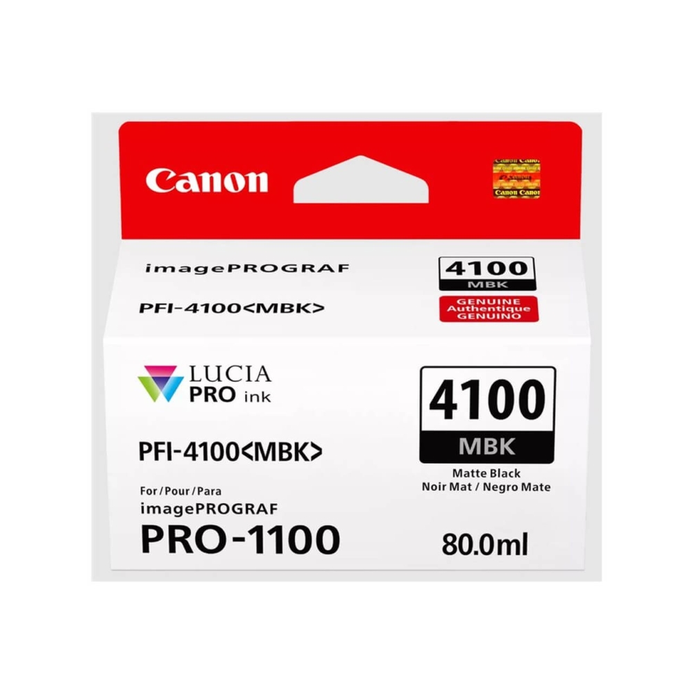Original Canon Tintenpatrone 6776C001 / PFI-4100MBK Matt Schwarz