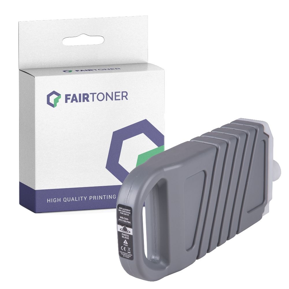 FairToner kompatibel für Canon Tintenpatrone 0775C001 / PFI-1700PBK Photo Schwarz