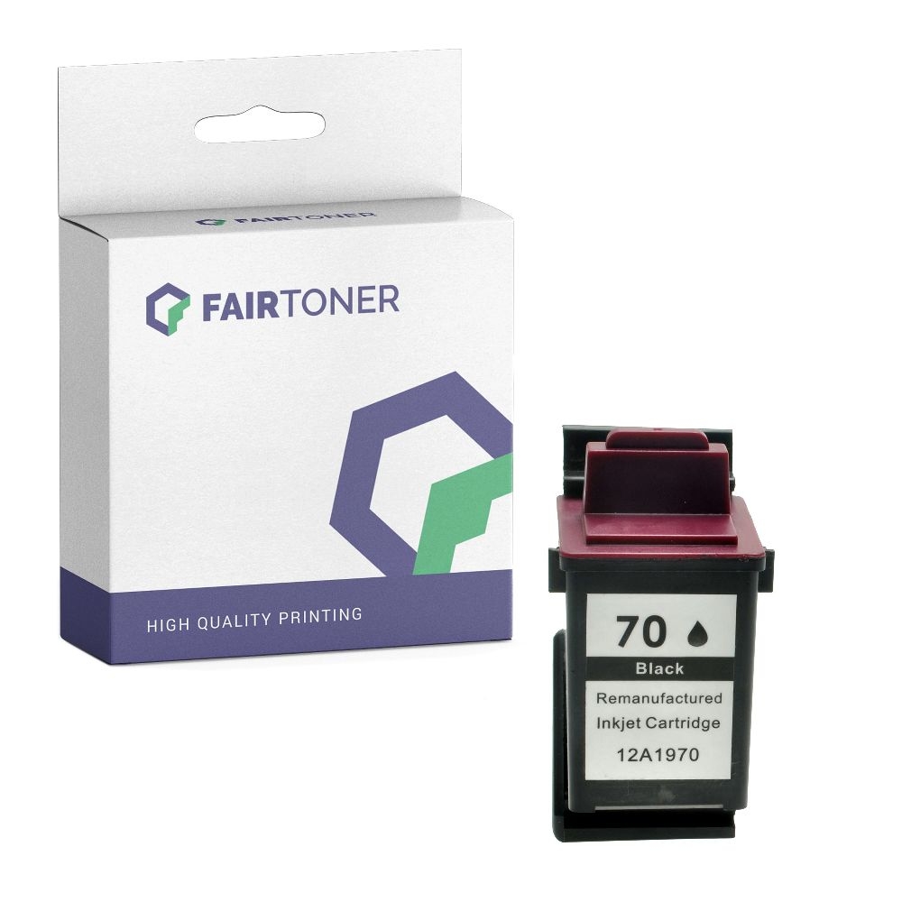 FairToner kompatibel für Lexmark Tintenpatrone 12A1975E / 75 Schwarz [XL Füllmenge]