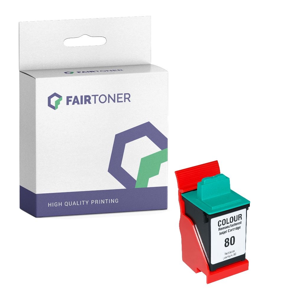 FairToner kompatibel für Lexmark Tintenpatrone 12A1985E / 85 Color [XL Füllmenge]