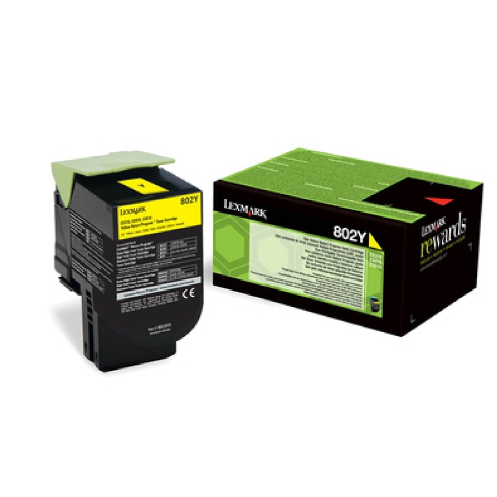 Original Toner für Lexmark 802Y 80C20Y0