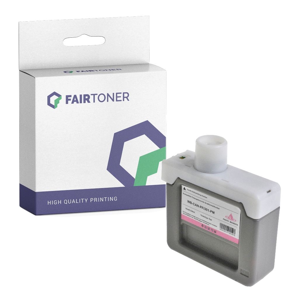 FairToner kompatibel für Canon Tintenpatrone 1491B001 / PFI-301PM Photo Magenta
