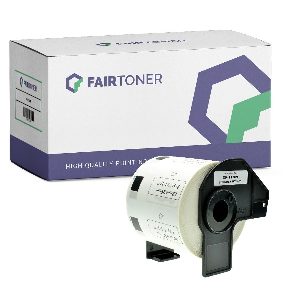 FairToner Etiketten Brother DK11209 29x62mm