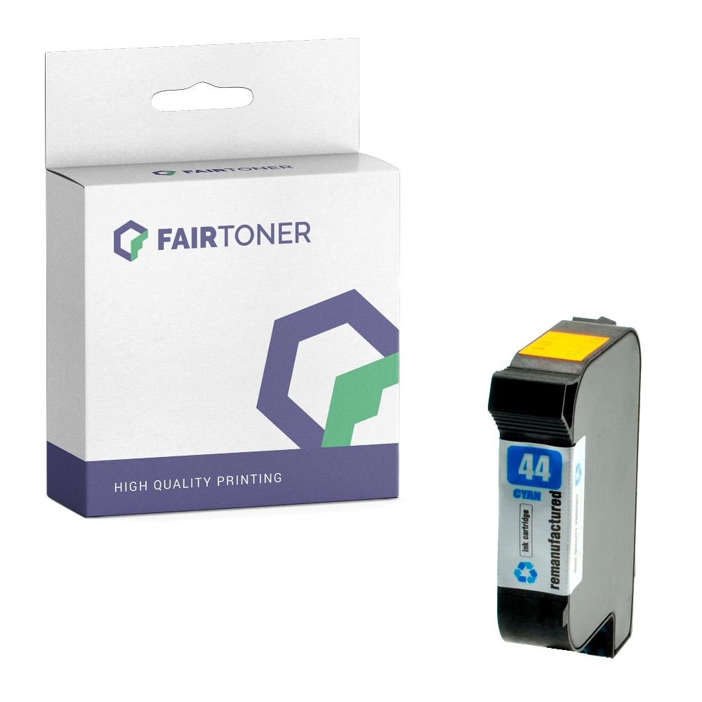 FairToner kompatibel für HP Tintenpatrone 51644CE / 44 Cyan