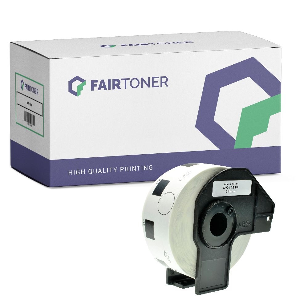 FairToner Etiketten Brother DK11218 24mm Durchmesser