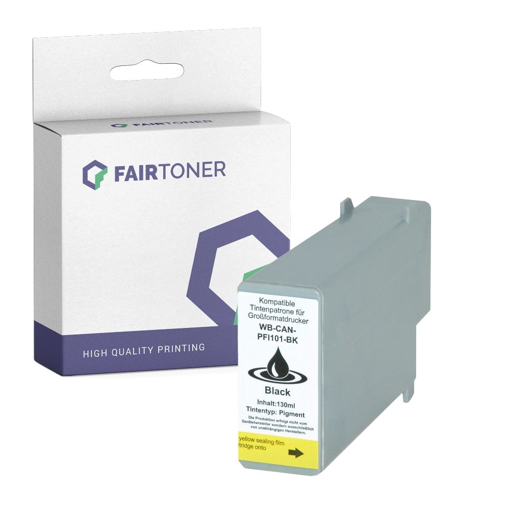 FairToner kompatibel für Canon Tintenpatrone 0883B001 / PFI-101BK Schwarz