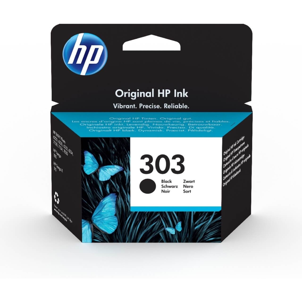 Original HP Tintenpatrone T6N02AE / 303 Schwarz