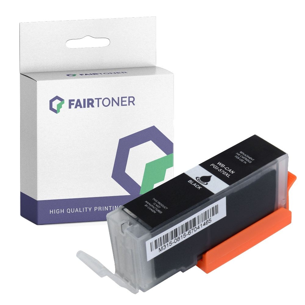 FairToner kompatibel für Canon Tintenpatrone 0318C001 / PGI-570PGBKXL Schwarz