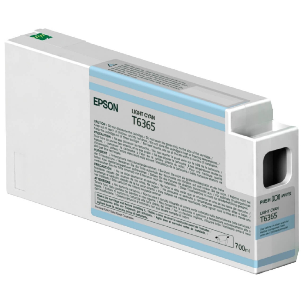 Original Epson Tintenpatrone C13T636500 / T6365 Photo Cyan