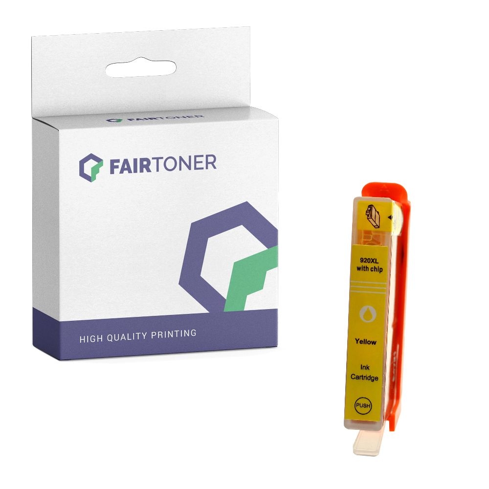 FairToner kompatibel für HP Tintenpatrone CD974AE / 920XL Gelb [XL Füllmenge]