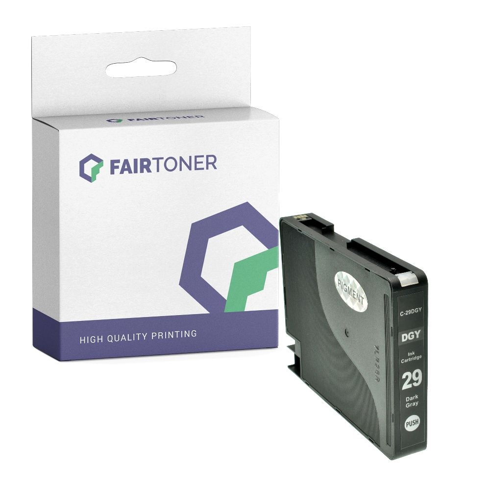 FairToner kompatibel für Canon Tintenpatrone 4870B001 / PGI-29DGY Dunkel Grau