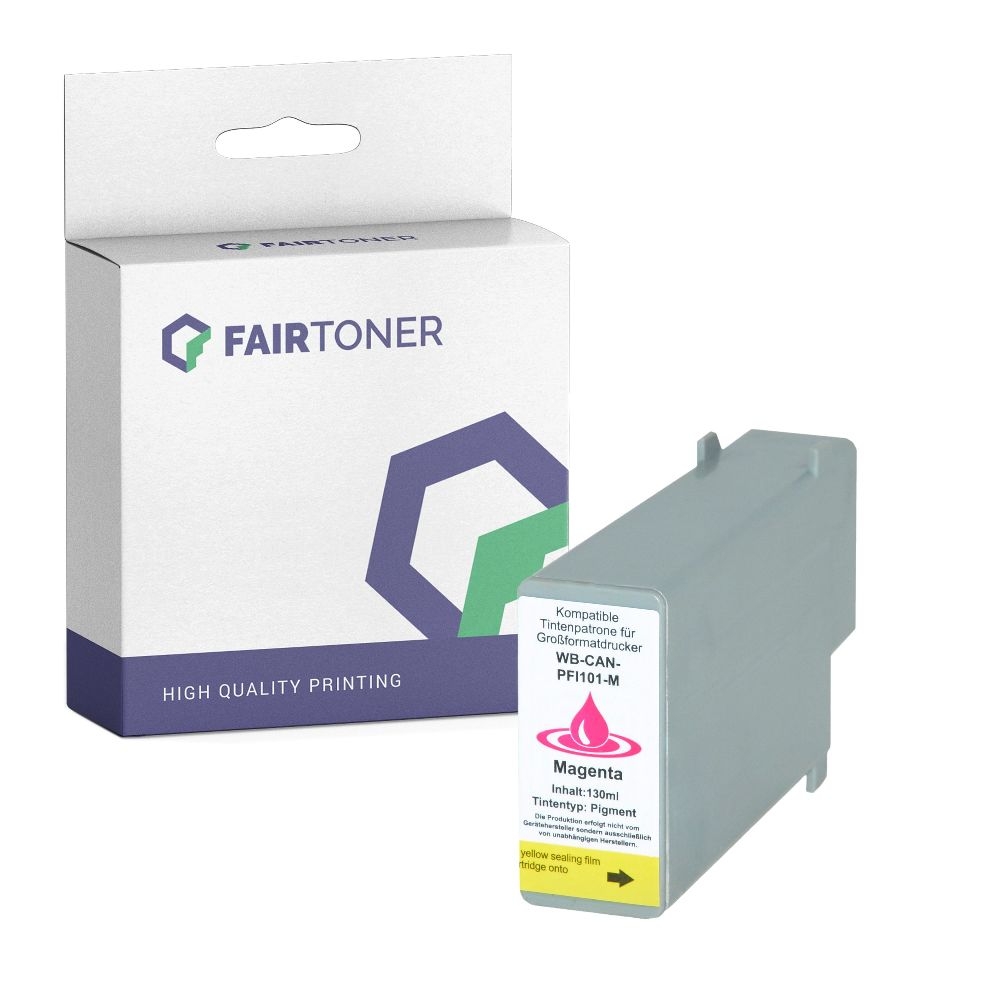 FairToner kompatibel für Canon Tintenpatrone 0885B001 / PFI-101M Magenta