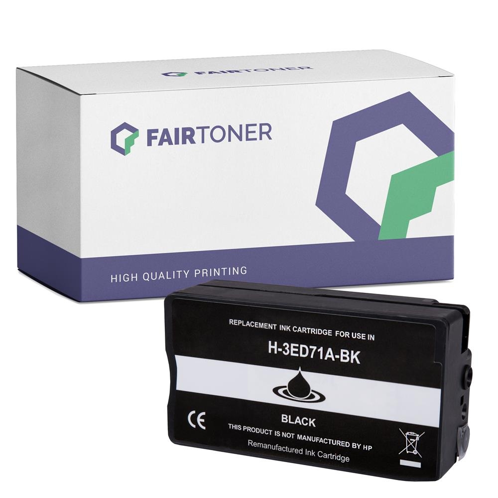 FairToner kompatibel für HP Tintenpatrone 3ED71A / 712 Schwarz