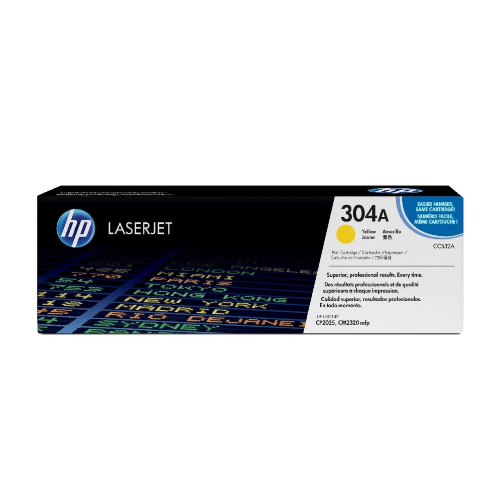 Original HP Toner CC532A/304A y