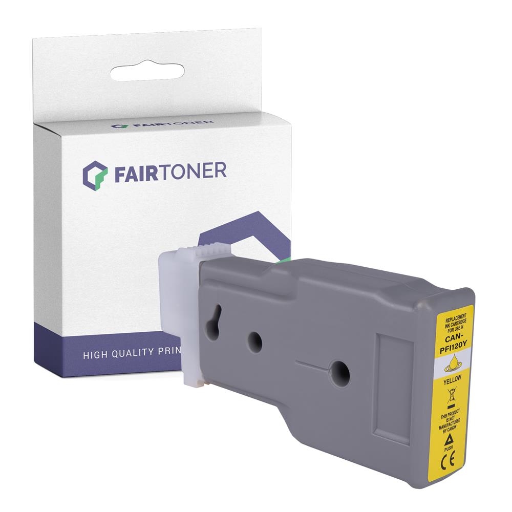 FairToner kompatibel für Canon Tintenpatrone 2888C001 / PFI-120Y Gelb