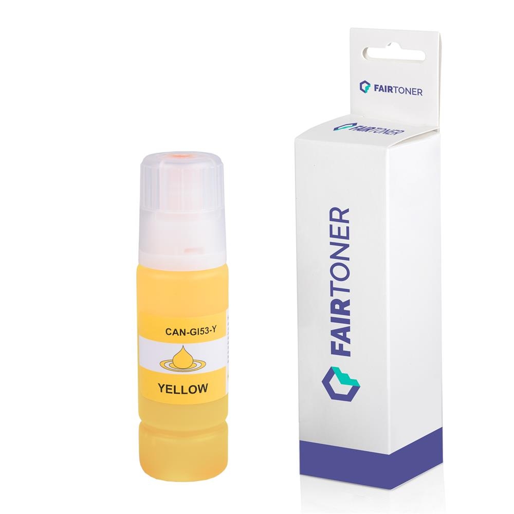 FairToner kompatibel für Canon Tintenpatrone 4690C001 / GI-53Y Gelb
