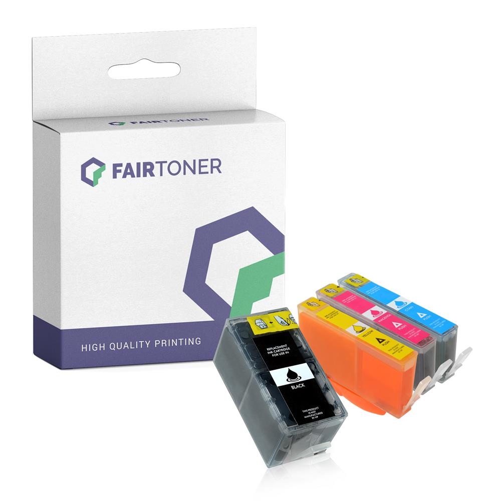 FairToner Set 4 Patronen HP 920XL 1xbk 1xcmy