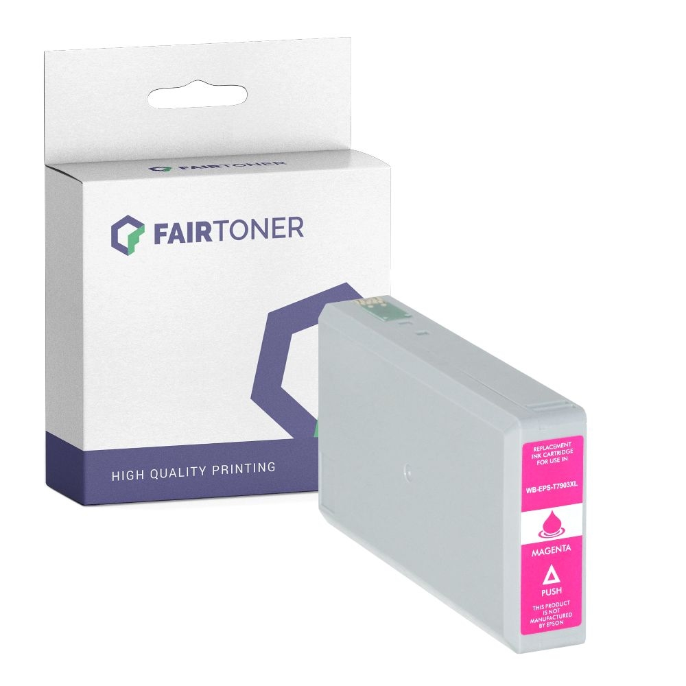 FairToner kompatibel für Epson Tintenpatrone C13T79034010 / 79XL Magenta [XL Füllmenge]