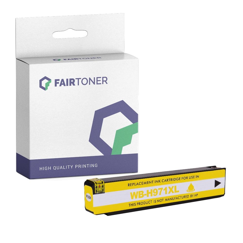 FairToner kompatibel für HP Tintenpatrone CN628AE / 971XL Gelb