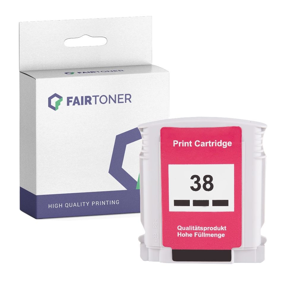 FairToner kompatibel für HP Tintenpatrone C9412A / 38 Matt Schwarz
