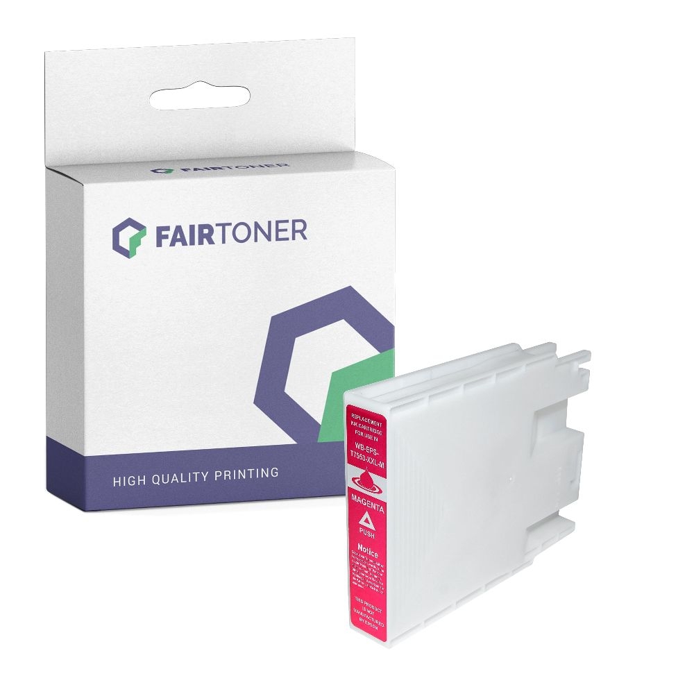 FairToner kompatibel für Epson Tintenpatrone C13T755340 / T7553 Magenta