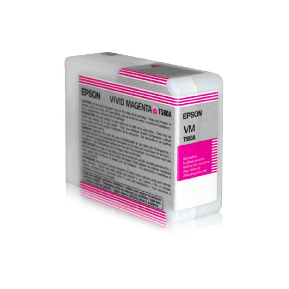 Original Epson Tintenpatrone C13T580A00 / T580A Magenta
