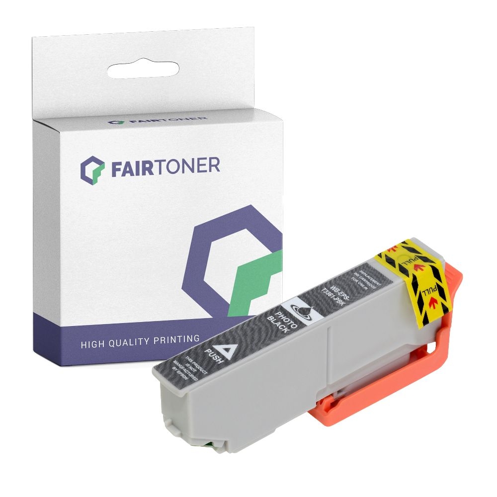 FairToner kompatibel für Epson Tintenpatrone C13T33414010 / 33 Photo Schwarz